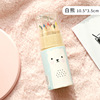 Cute pencil, brush, coloring book, coloured pencils, Korean style, with little bears, 12 colors