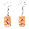 Fashionable earrings, realistic resin, bread, bright catchy style