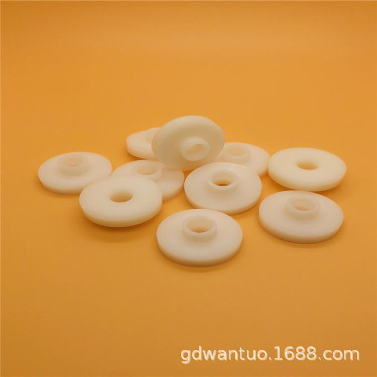 生产黑色尼龙绝缘塑料垫片 台阶T型PA6固定密封圈 聚酰胺耐磨垫圈