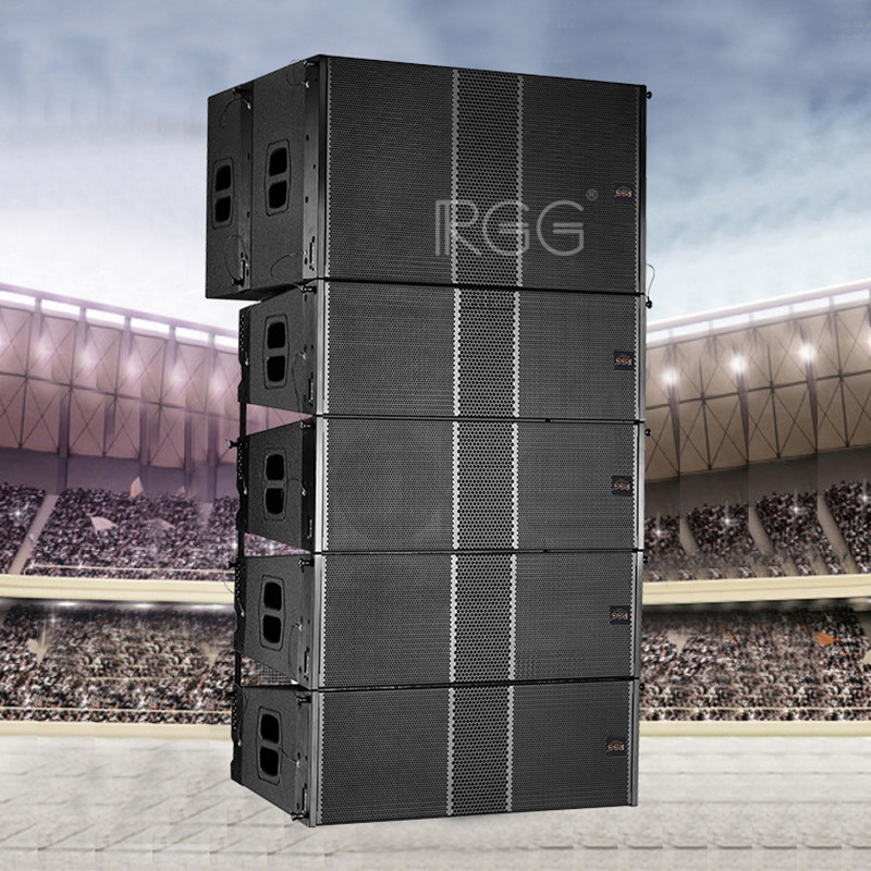 Mingyang doble equipo de audio de matriz de línea profesional de dos divisiones de 10 pulgadas gran etapa barra al aire libre traje de audio profesional