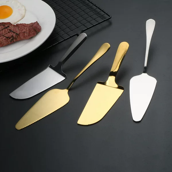 Stainless Steel Cake Spatula Triangular Pizza Spatula Cake Dessert Shop Baking Tools Cream Spatula Wholesale