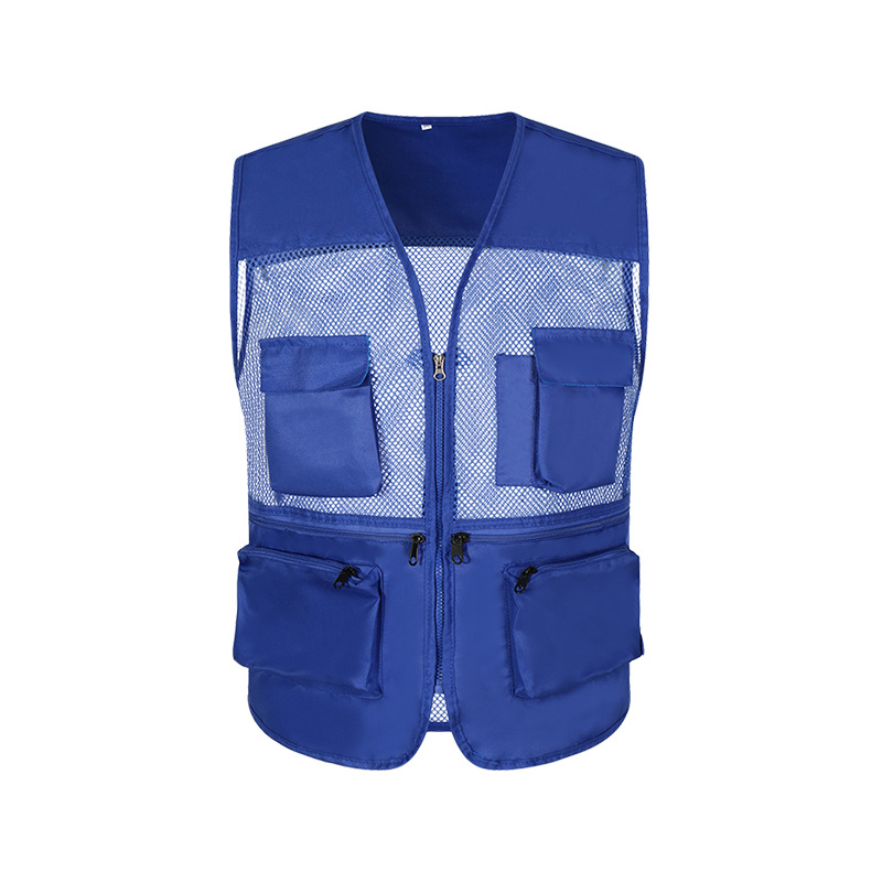 通気メッシュ網糸多ポケットベストカスタム男性撮影釣り多ポケット馬甲カスタムロゴ