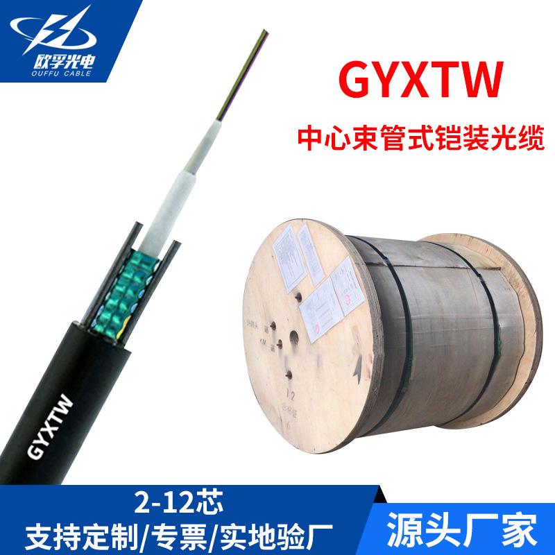 GYXTW4芯6芯8芯12芯单模多模光纤光缆室内室外束管铠装光缆