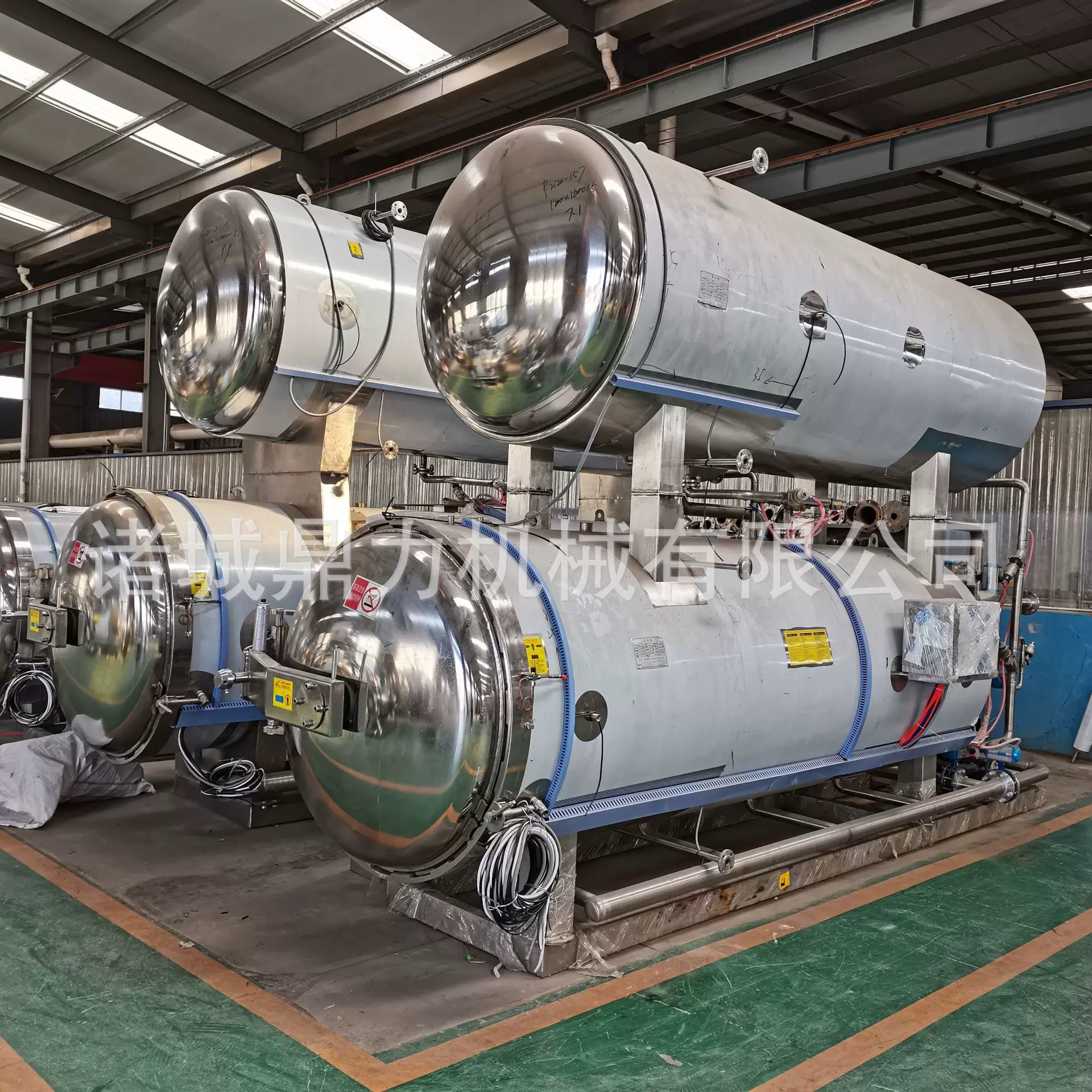 双层水浴杀菌锅  诸城厂家直供卤蛋流水线全套设备鸡蛋蒸煮杀菌锅