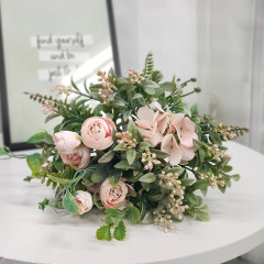 苞苞小果組合花 茶包仿真花 小果果假花包包繡球絹花北歐軟裝花藝