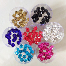 简约单颗钻发叉彩钻u型夹插针新娘盘发钗镶水钻簪子跨境热卖头饰