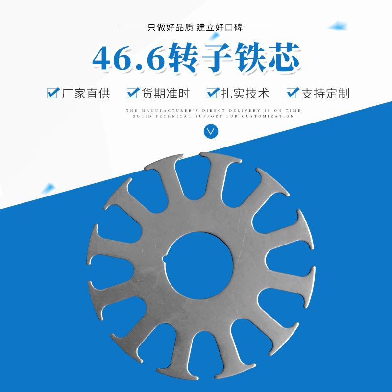 46.6转子铁芯厂家直供 电动机配件 厂家供应32.5-6-12型号