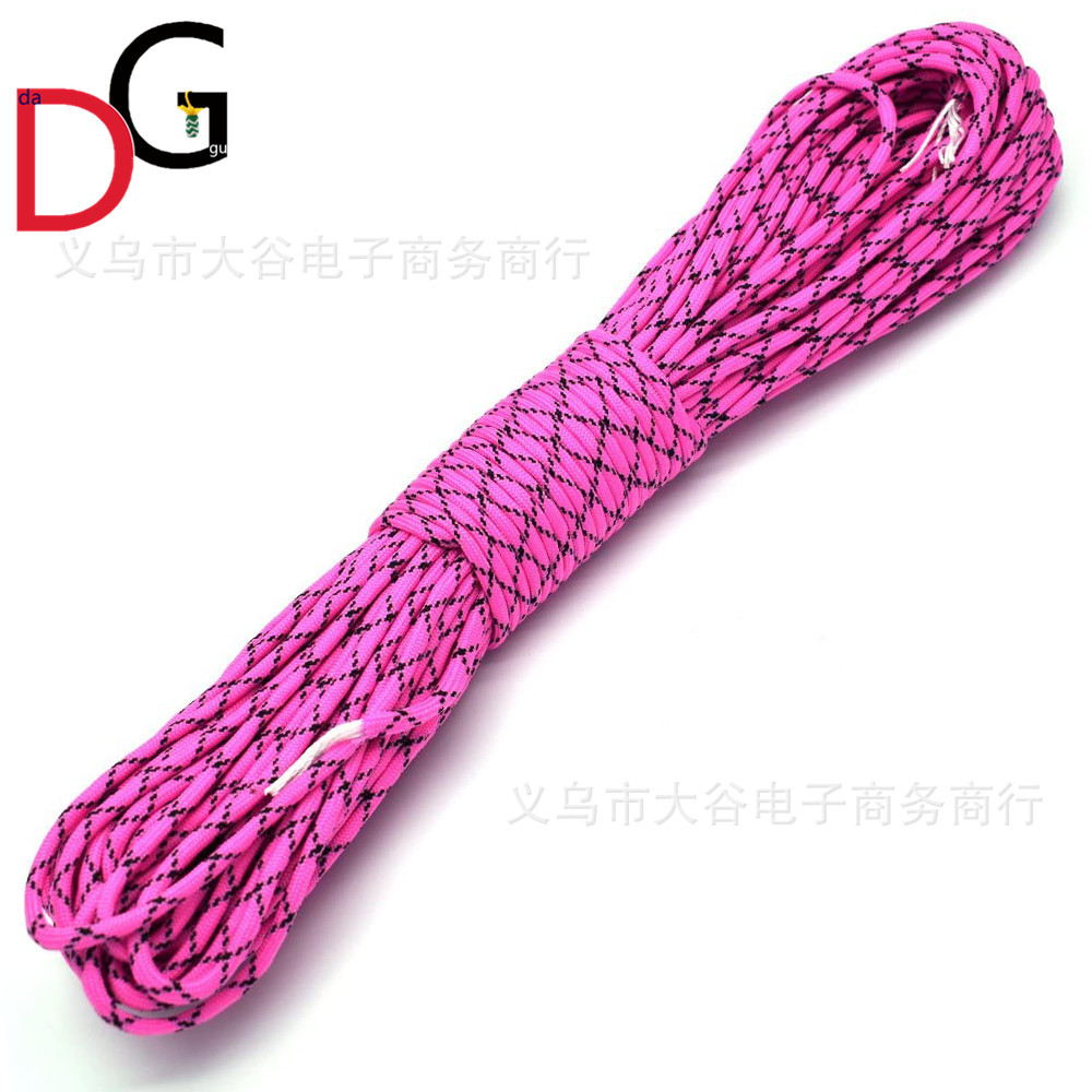 Al Aire Libre 7 cuerda de paraguas de siete núcleos regulaciones militares cuerda de emergencia para salvar vidas cuerda de escalada directa de 4mm cuerda trenzada hecha a mano 31 m