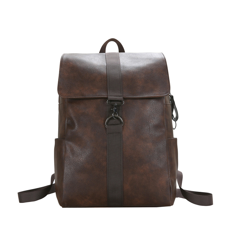 Find a Korean style niche casual backpack with white ditch luggage_voghion.com