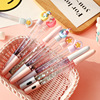 Paidi girl Korean cute little fresh creative colorful round bead pen Douyin same student wholesale fairy oil pen core