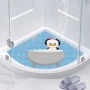 扇形浴室满铺网格地垫