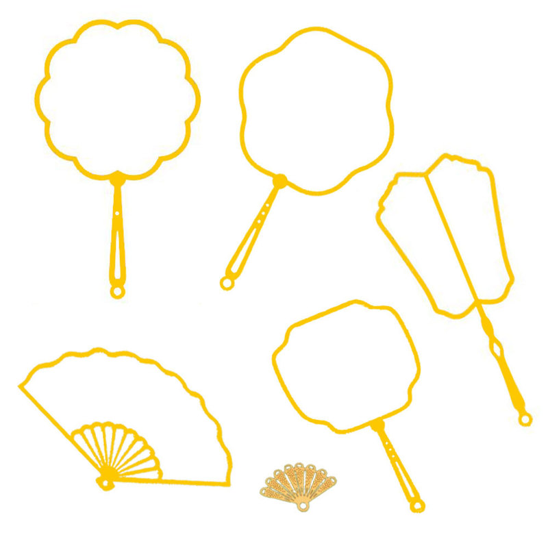 Customized Metal Hollow Frame Bookmarks with Chinese-Style Round Fan Embroidery, Exquisite and Diverse Custom Bookmarks