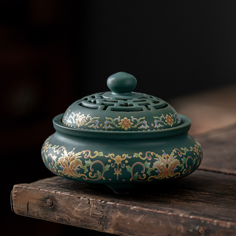 陶磁器の景泰藍の香炉は逆流します。|undefined