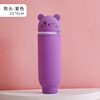 Silica gel fresh cute capacious pencil case for pencils for elementary school students, with little bears, South Korea