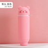 Silica gel fresh cute capacious pencil case for pencils for elementary school students, with little bears, South Korea