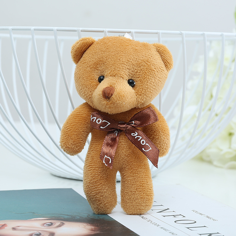 新しいかわいい熊の飾りのぬいぐるみの包みのペンダントの連体の熊の鍵は贈り物の花束の公仔のメーカーの卸売りを掛けます。|undefined