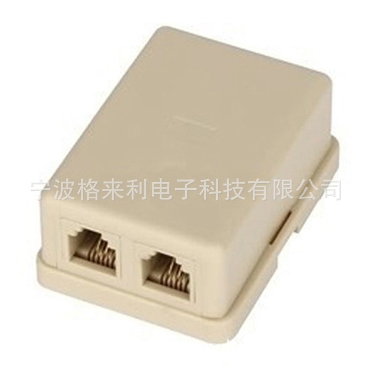 双口电话接线盒 6P6C/6P4C电话盒 双口盒