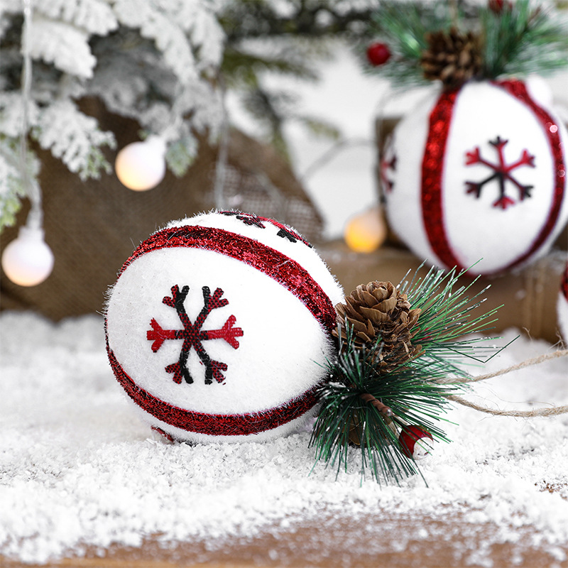 Hong Kong Heng BOLA DE Navidad decoración colgante bola de espuma de gama alta bola 3 Pack decoración del árbol de Navidad colgante decoraciones de Navidad