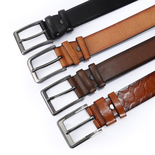Belt men's alloy pin buckle PU belt jeans belt casual versatile pin buckle belt night market supply