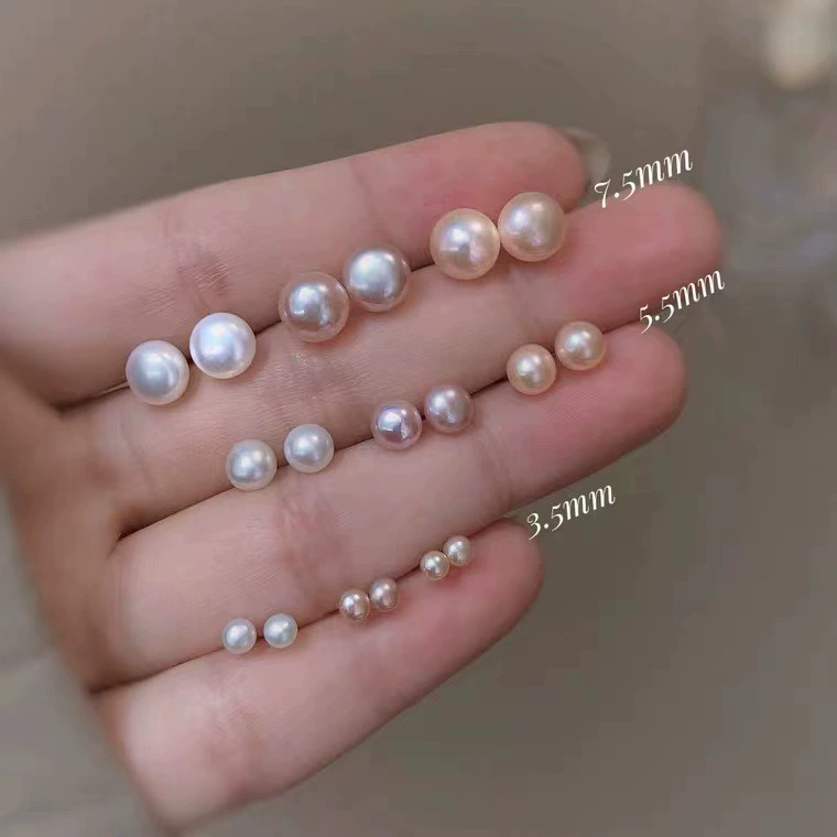 organic серьги из жемчуга, маленькие украшения, образец из серебра 925