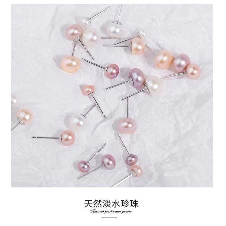 organic серьги из жемчуга, маленькие украшения, образец из серебра 925
