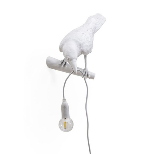 Cross-border auspicious bird table lamp personalized creative bedroom bedside animal shape bird resin wall lamp decoration
