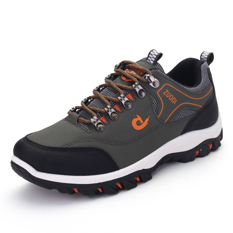 Autumn 2022 Colorblock Front Lace-up Summer Universal Men's Yellow Low-top Round-toe Casual Flat Heeled Men's Shoes Mountaineering Shoes