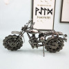 Retro motorcycle, car model, metal jewelry, antique creative decorations, creative gift