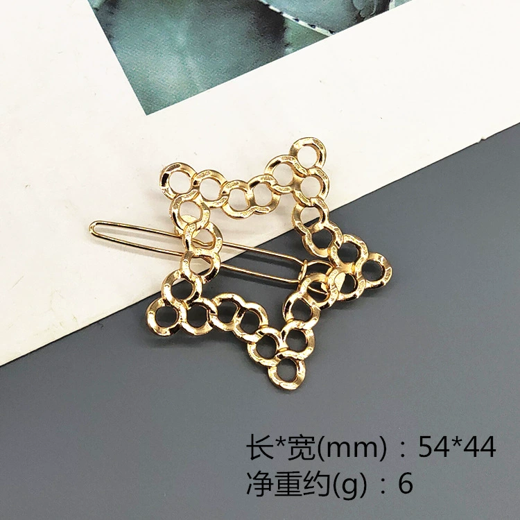 Металлическая зажим для волос, заколка- Crab pin с надписью, аксессуар для волос с бантом, корейский стиль, простой и элегантный дизайн