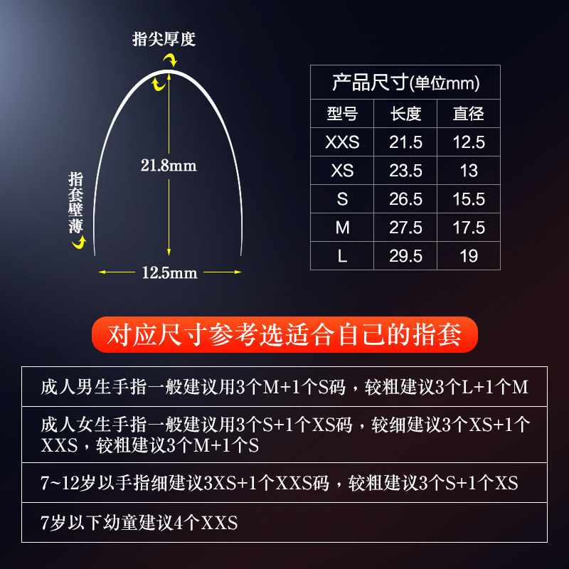 Guitarra transparente de silicona dedo manga anti-dolor dedo manga protectora artefacto ukelele accesorios cadena dedo manga