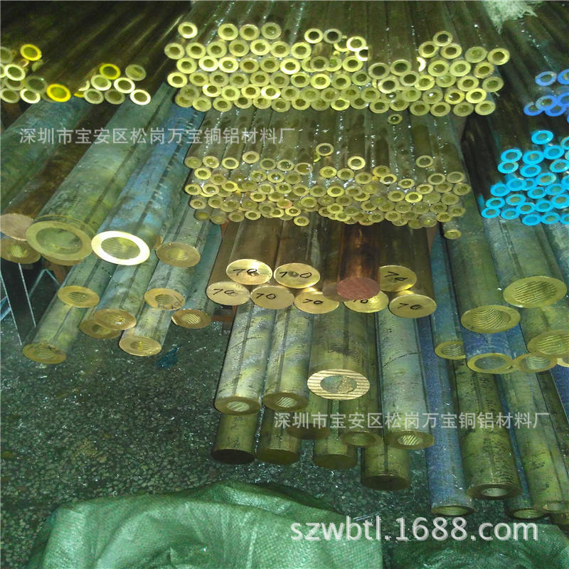 H59黄铜六角管 厚壁黄铜管 H62厚壁黄铜套 挤压黄铜管厂家