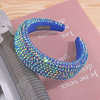 Resin, soft sponge headband, hair accessory, European style, diamond encrusted