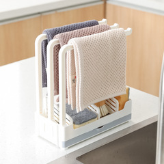 Home sink draining rack, sponge, steel wool, rag, wall-mounted storage rack, multi-function kitchen organization and storage rack