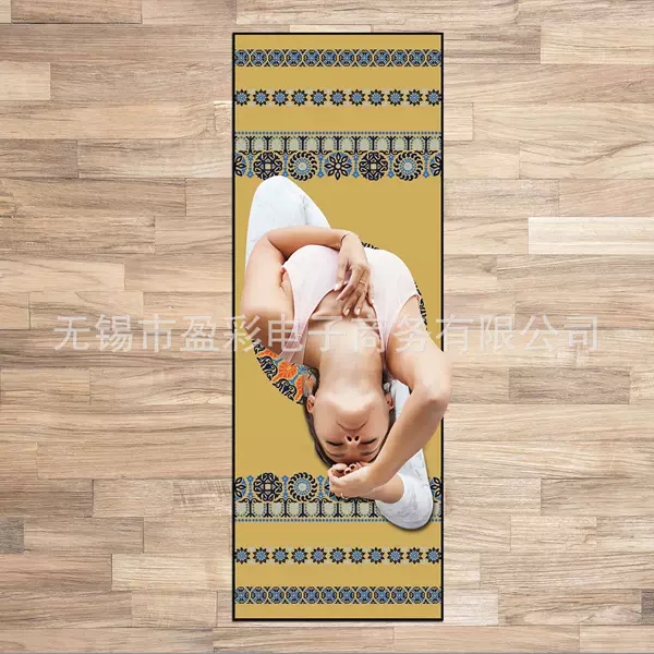 Dark bottom red and blue pattern printing non-slip yoga blanket yoga blanket yoga towel dance fitness mat yoga mat wholesale