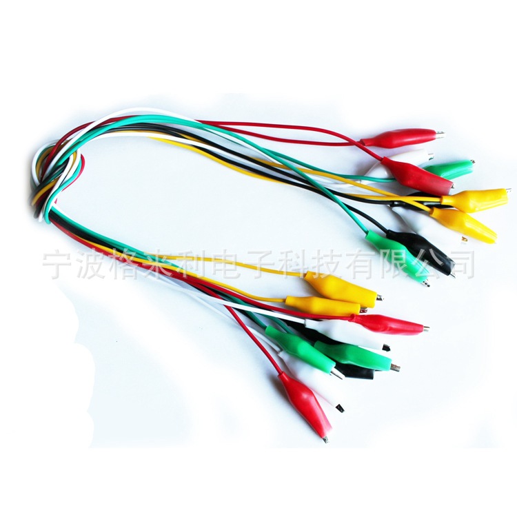 鳄鱼夹线鳄鱼夹测试线 连接线Alligator clip wire sets