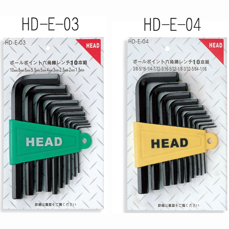 Агентство материкового Китая, фирменный инструмент с Тайваньской головкой, L-образный шестигранный ключ с плоской головкой HD-E-03