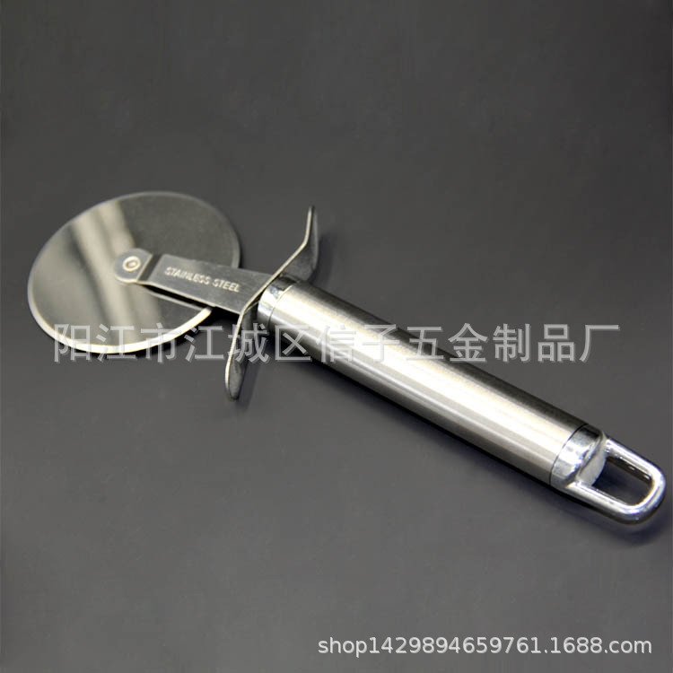 单轮不锈钢多功能介饼刀切饼器披萨切 圆型轮刀
