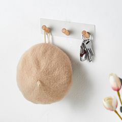 Factory simple key coat and hat hanger door behind the entrance hall wall key wall hanging no punching coat and hat hanger