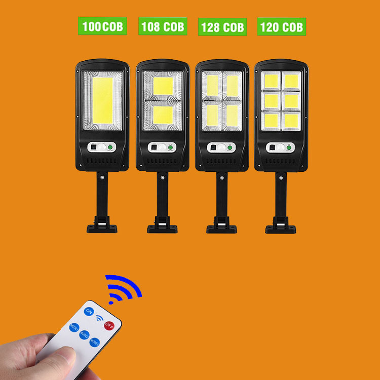 Lámpara solar del cuerpo humano del hogar Lámpara de jardín Lámpara de pared exterior con control remoto Iluminación exterior Lámpara led de calle integrada