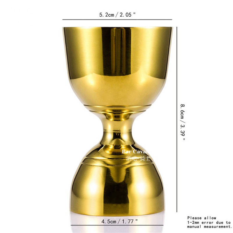 Dispositivo de medición de vino indio taza de onza cóctel taza de medición de doble cabeza 30/60 barman taza de Oz especial Jigger