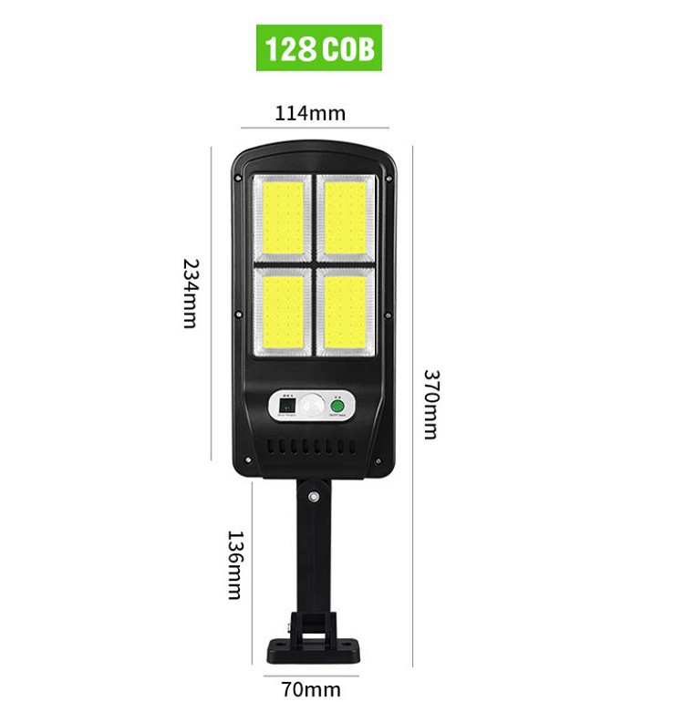 Lámpara solar del cuerpo humano del hogar Lámpara de jardín Lámpara de pared exterior con control remoto Iluminación exterior Lámpara led de calle integrada