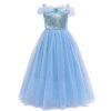 Summer small princess costume, dress, 2020 years, with short sleeve, children's clothing