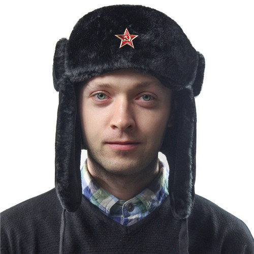 Soviet Emblem Lei Feng Hat Windproof and Waterproof Men's and Women's Outdoor Hat Thickened Ear Protection Russian Warm Hat AliExpress