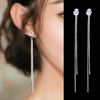 Earrings with tassels, zirconium, internet celebrity