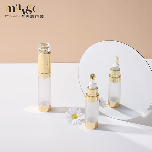 New 15ML acrylic vacuum eye cream bottle 20ML massage eye essence sub-bottle transparent packaging bottle