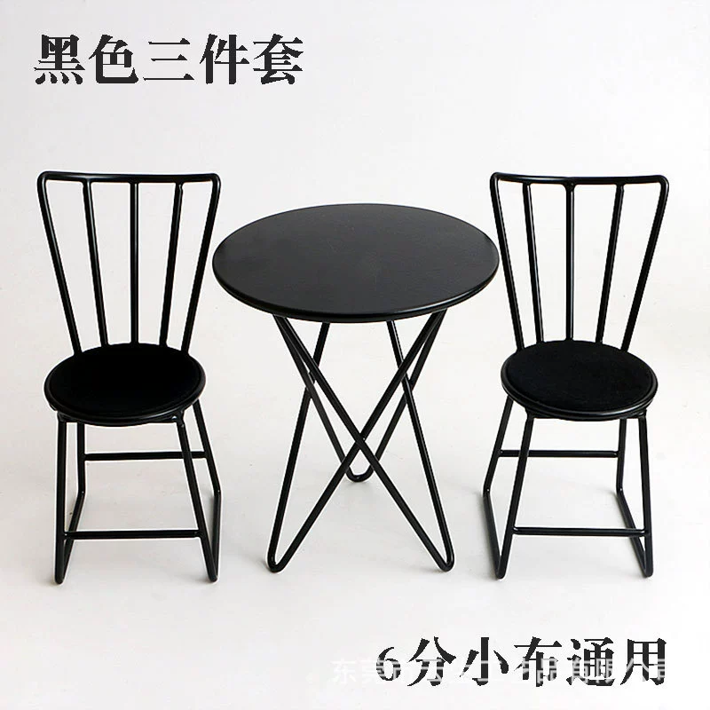 1/6 Ф furniture Blythe куклы (обед) металлический столик и стул комплект, мини 3‑штук или одиночный, 6‑угольный BJD