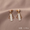 Design retro ear clips, earrings, no pierced ears, trend of season, French retro style, simple and elegant design, wholesale