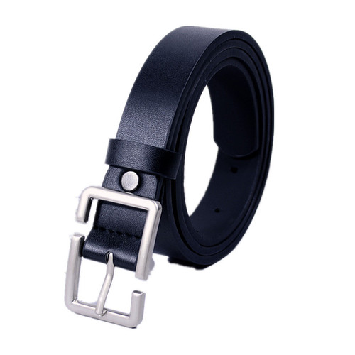 Suit trousers belt trendy ins Korean version men's and women's thin belt personalized pin buckle handsome trendy young people student trousers belt