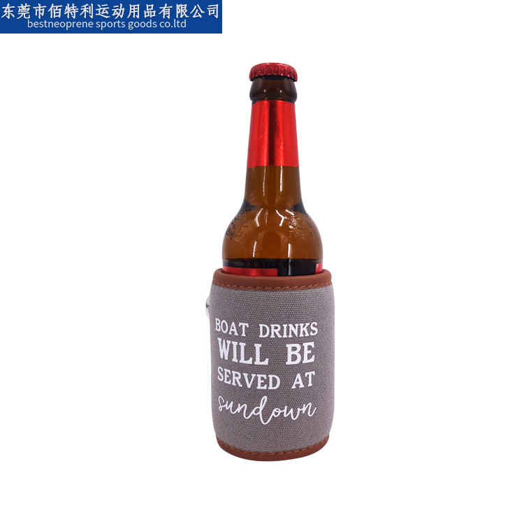 아마존 뜨거운 다이빙 캔버스 워터 컵 세트 병따개 맥주 병 세트 두꺼운 단열 세트