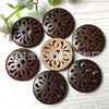 Coconut buckle coconut shell packaging and decoration of the round buttons of the round buttons retro cotton and linen clothing open shirt button